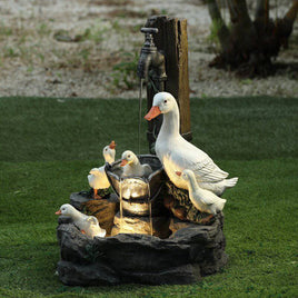 Duck Family Garden Statue Ornament Figurine - Fun Gifts & More