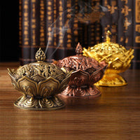 Sandalwood Home Incense Road Decoration Lotus Incense Burner - Fun Gifts & More