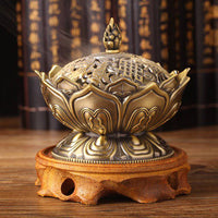 Sandalwood Home Incense Road Decoration Lotus Incense Burner - Fun Gifts & More