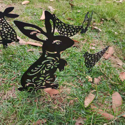 Metal Animal Outline Silhouette Art Garden Decoration - Fun Gifts & More