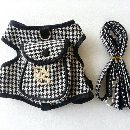 Pet Vest Houndstooth Pet Suit - Fun Gifts & More