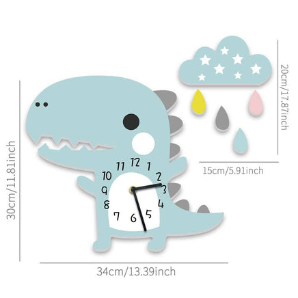 Cartoon dinosaur wall clock - Fun Gifts & More