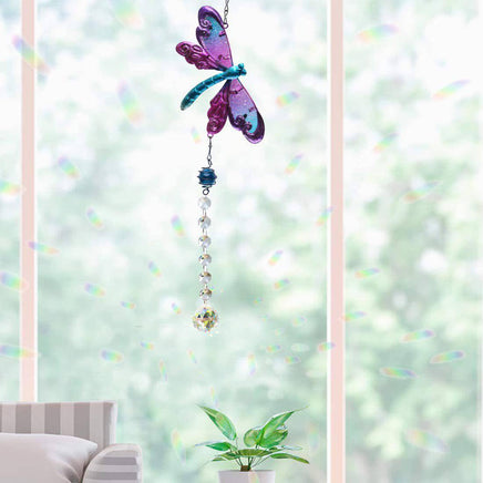 Dragonfly Crystal Pendant Lighting Garden Decoration - Fun Gifts & More