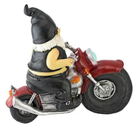 New Garden Riding Motorcycle Gnomish Resin Ornament - Fun Gifts & More