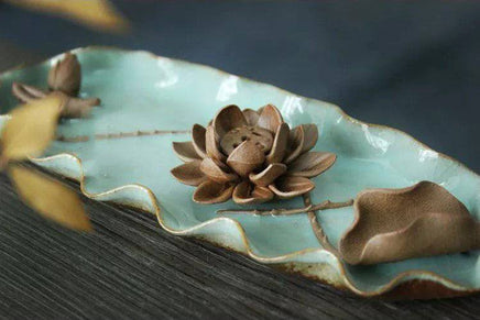 Ceramic Incense Tray Backflow Saucer - Fun Gifts & More