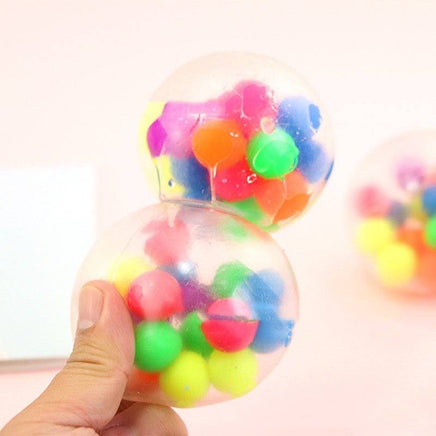 Solid Ball Extrusion Vent TPR Soft Rubber Toy Ball - Fun Gifts & More