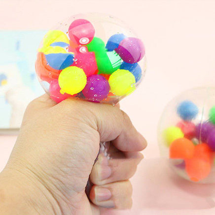 Solid Ball Extrusion Vent TPR Soft Rubber Toy Ball - Fun Gifts & More