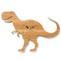 Wooden cartoon dinosaur wall clock - Fun Gifts & More