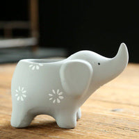 Ceramic Creative Elephant Cute Succulent Flower Pot - Fun Gifts & More