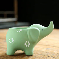 Ceramic Creative Elephant Cute Succulent Flower Pot - Fun Gifts & More