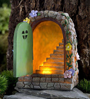 Miniature Fairy Garden Solar Stone Gate - Fun Gifts & More