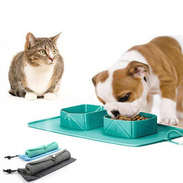 Pet Bowl Silicone Folding Pet Bowl - Fun Gifts & More