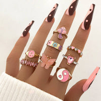 European And American Fashion Personality Color Dripping Ring - Fun Gifts & More