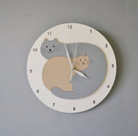 Cute Cartoon Kitten Wall Clock Home Decoration - Fun Gifts & More