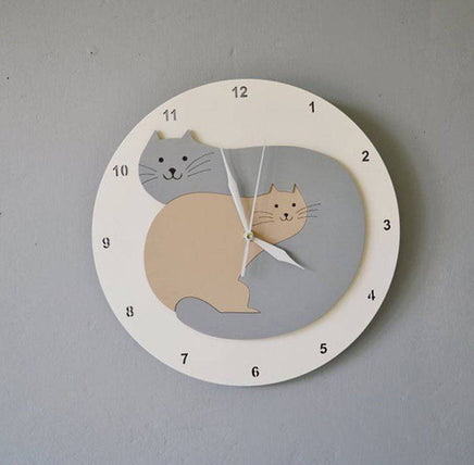 Cute Cartoon Kitten Wall Clock Home Decoration - Fun Gifts & More