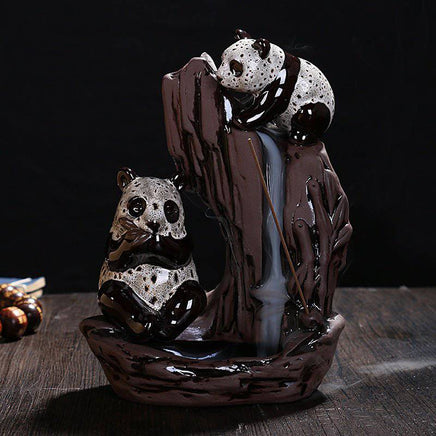 Purple Clay Leopard Incense Burner - Fun Gifts & More