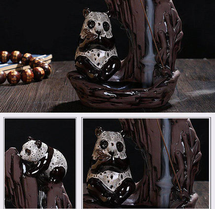 Purple Clay Leopard Incense Burner - Fun Gifts & More