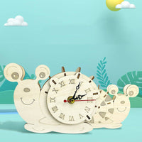 3D Jigsaw Toy Wooden Snail Clock - Fun Gifts & More