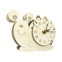 3D Jigsaw Toy Wooden Snail Clock - Fun Gifts & More