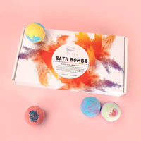 Bath Bombs 14 Pieces Of Explosive Salt Ball Gift Box With Various Fragrance Bath Balls Bubble Bath Bomb for Women - Fun Gifts & More