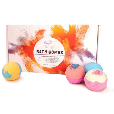 Bath Bombs 14 Pieces Of Explosive Salt Ball Gift Box With Various Fragrance Bath Balls Bubble Bath Bomb for Women - Fun Gifts & More