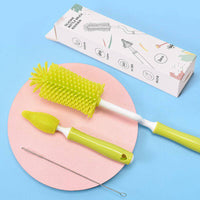 Baby Silicone Baby Bottle Brush Straw Scrubbing Baby Bottle Brush Cleaning - Fun Gifts & More