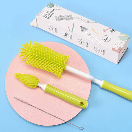 Baby Silicone Baby Bottle Brush Straw Scrubbing Baby Bottle Brush Cleaning - Fun Gifts & More