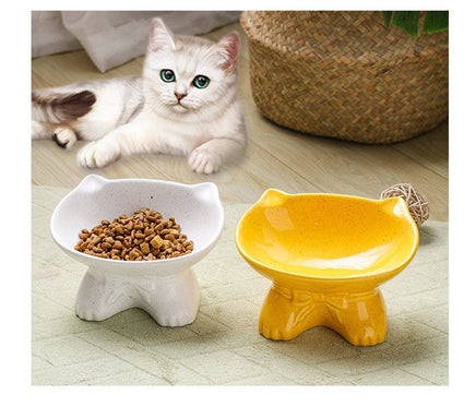 Cute cat bowl with bow and paws - Fun Gifts & More