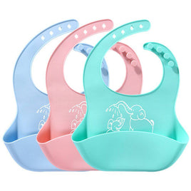 Baby food Bib baby meal silicone food catching bib - Fun Gifts & More