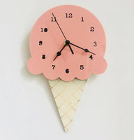 Ice Cream Clock Cartoon Mute Clock Wall Decoration - Fun Gifts & More