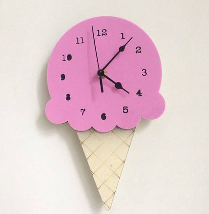 Ice Cream Clock Cartoon Mute Clock Wall Decoration - Fun Gifts & More