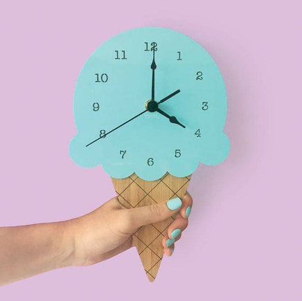 Ice Cream Clock Cartoon Mute Clock Wall Decoration - Fun Gifts & More