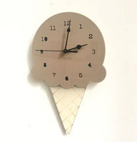 Ice Cream Clock Cartoon Mute Clock Wall Decoration - Fun Gifts & More