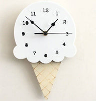 Ice Cream Clock Cartoon Mute Clock Wall Decoration - Fun Gifts & More