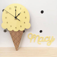 Ice Cream Clock Cartoon Mute Clock Wall Decoration - Fun Gifts & More