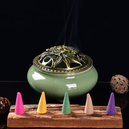 Sandalwood Incense Indoor Tower Incense Grain Lavender Tower Incense Stove Incense Toilet Clean Air With Toilet - Fun Gifts & More