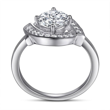 Creative Simulation Silver Diamond Ring Lady - Fun Gifts & More