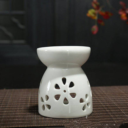 Ceramic Small Size Aromatherapy Furnace Hollow Out Aromatherapy Oil Creative Home Crafts - Fun Gifts & More