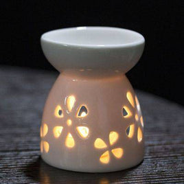 Ceramic Small Size Aromatherapy Furnace Hollow Out Aromatherapy Oil Creative Home Crafts - Fun Gifts & More