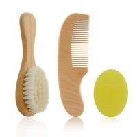 Baby Wool Brush Set, Baby Shower, Scrubbing Brush, Shower Comb Success - Fun Gifts & More