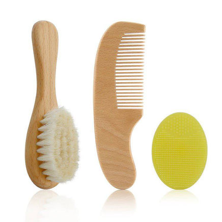 Baby Wool Brush Set, Baby Shower, Scrubbing Brush, Shower Comb Success - Fun Gifts & More