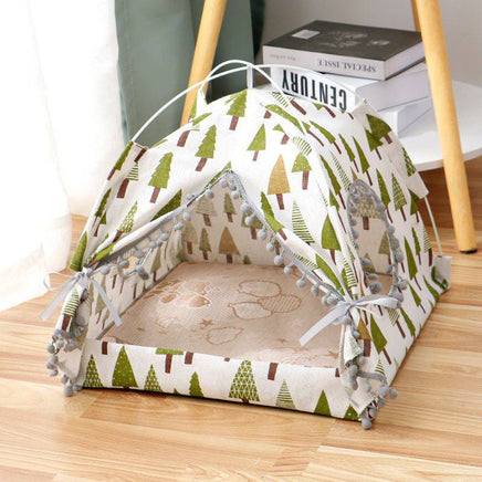 Cat Tent Cat Cat House Enclosed Pet Bed - Fun Gifts & More