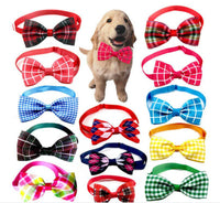 Plaid Pet Tie Cat Dog Scarf Accessories Pet Accessories - Fun Gifts & More