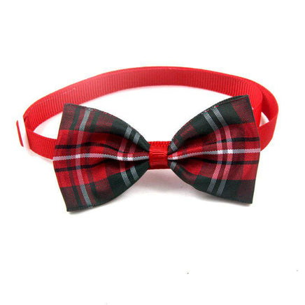 Plaid Pet Tie Cat Dog Scarf Accessories Pet Accessories - Fun Gifts & More