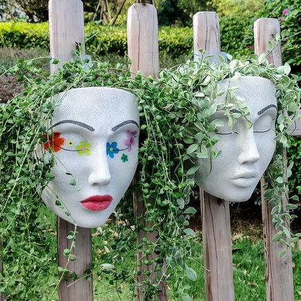 Nordic Garden Mask Flowerpot Desktop Wall - Fun Gifts & More