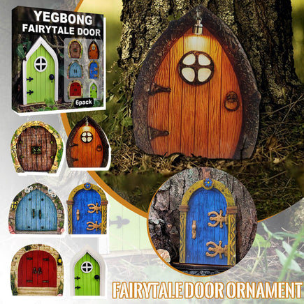 Garden Tree Decoration Wooden Miniature  Fairy Door - Fun Gifts & More