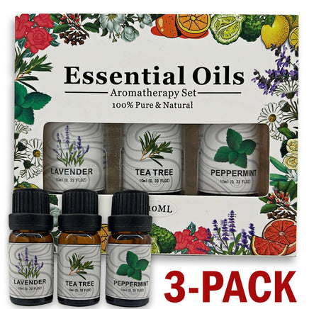 3 Pack - Aromatherapy Essential Oils Gift Set For Humidifiers Oil Diffuser Mist - Fun Gifts & More