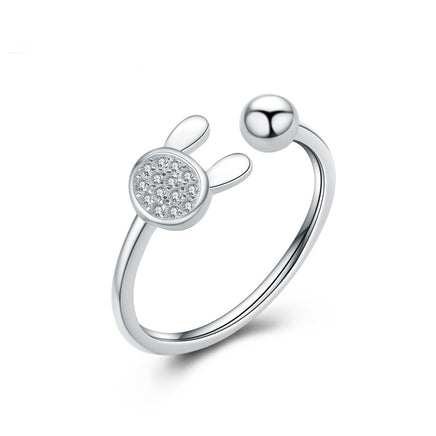 Women's Sterling Silver Rabbit  Ring Tail Ring - Fun Gifts & More