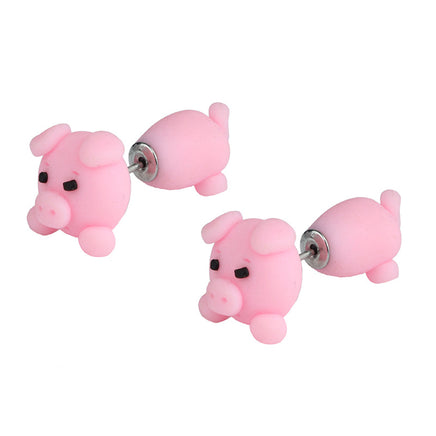 Love Body Piggy Soft Clay Earrings - Fun Gifts & More