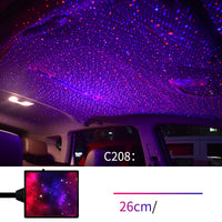 Star Light Projector Party Lights USB LED Light Interior Lighting LED Interior Car Lights Starry Sky Galaxy Night Lights - Fun Gifts & More